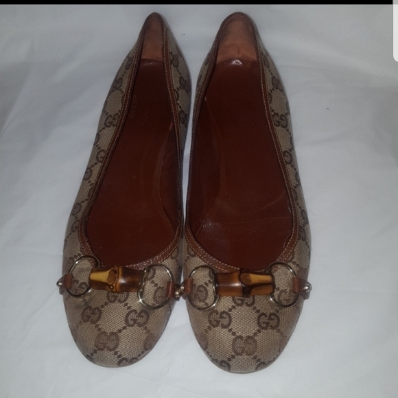 Gucci Bamboo signature flats sz 8.5 - Picture 2 of 4
